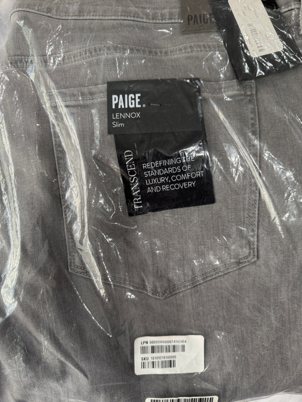 PAIGE Lennox Slim Jeans in Light Gray